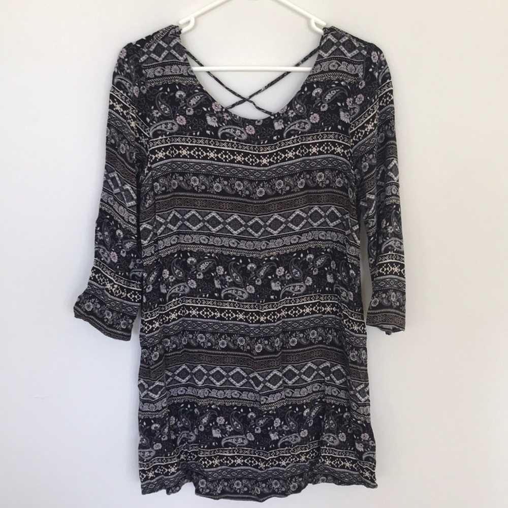 Dark Printed Dress